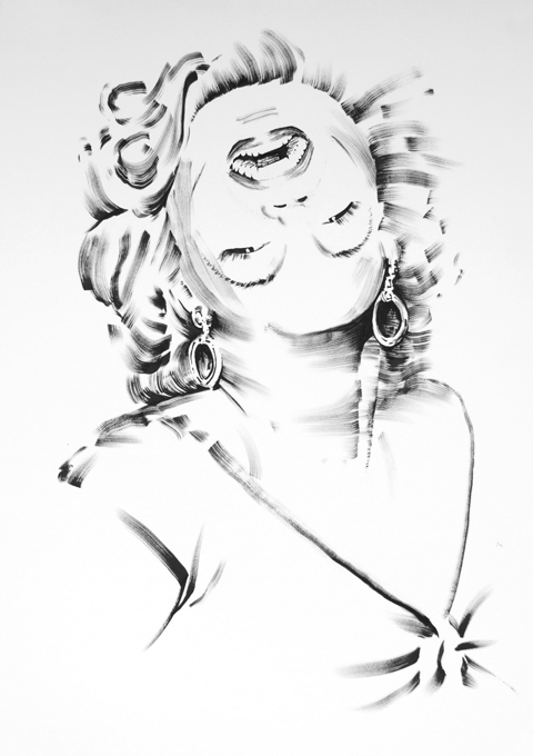 Уникальные портреты знаменитостей Выставка этих работ, в которых, приглядевшись, можно узнать Мэрилин Монро Британский художник Даррен Коффилд, звезды, знаменитости, выставка