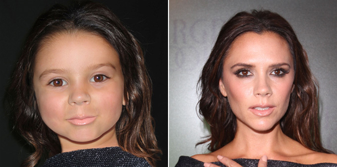 Зарубежные знаменитости: куда уходит детство? Виктория Бекхэм звезды в детстве,детские фото звезд,зарубежные знаменитости,Леди Гага,Бейонсе,Рианна
