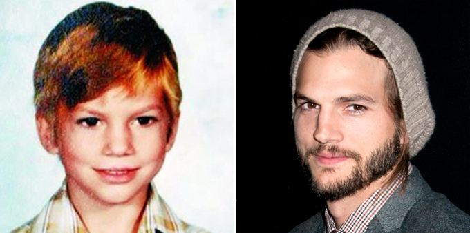 Зарубежные знаменитости: куда уходит детство? Эштон Катчер звезды в детстве,детские фото звезд,зарубежные знаменитости,Леди Гага,Бейонсе,Рианна