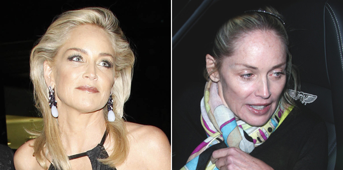 Звезды без макияжа – мечта папарацци Шерон Стоун Звезды без макияжа