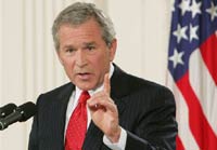 Буш прибыл в Монголию поблагодарить за помощь в Ираке