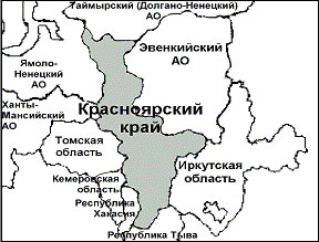 Карта Красноярского края