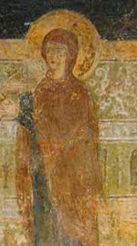 В Новгороде реставраторы расчистили древнейшее изображение Софии