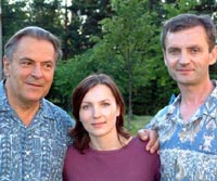 Станислав Гроф с русскими учениками – Кристиной и Владимиром