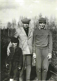 К.К.Рокоссовский с внуками