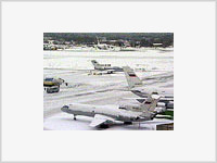 Аэропорт  Нижний Новгород  парализован снегопадом