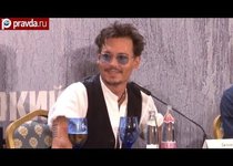 Джонни Депп привез "Одинокого рейнджера" в Москву