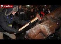 Евромайдан свалил Ленина 