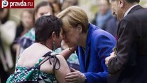 Дикари встретили Ангелу Меркель копьями 