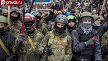 Годовщина Евромайдана: Националисты устроили драку с полицией 